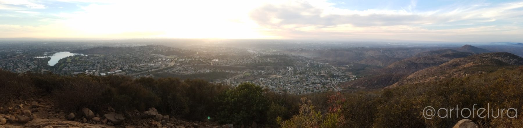 PANORAMA OF SAN DIEGO FROM THE VIEW OF COWELS MOUNTAIN SAN DIEGO