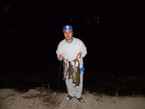 people night fishing at santee lake